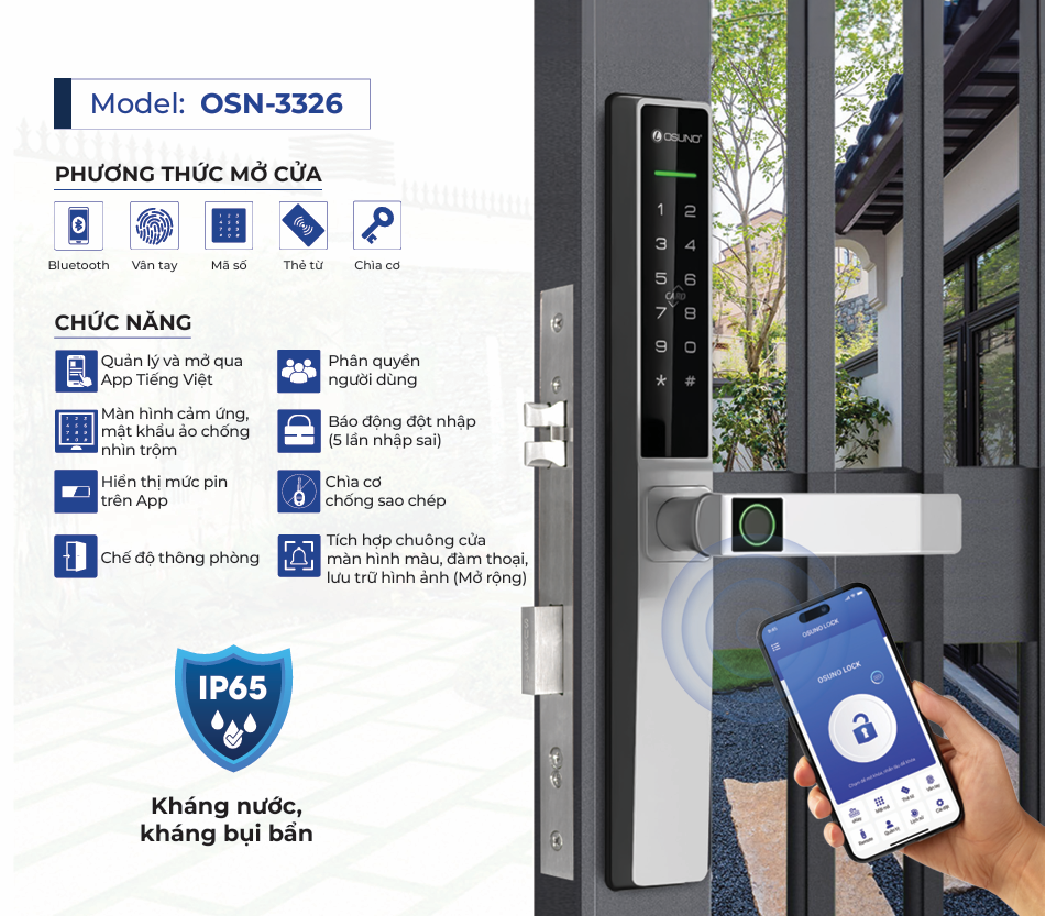 khóa điện tử , khóa vân tay, khóa cửa thông minh