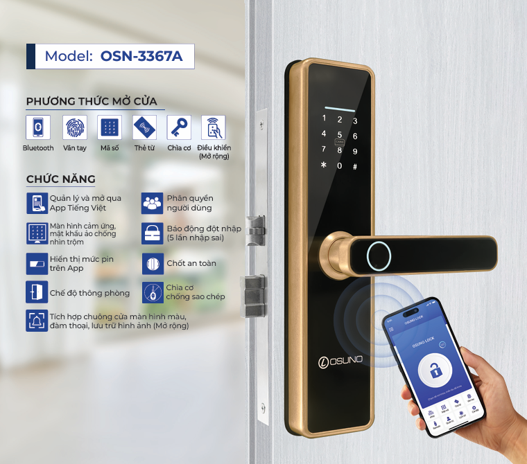 khóa điện tử , khóa vân tay, khóa cửa thông minh
